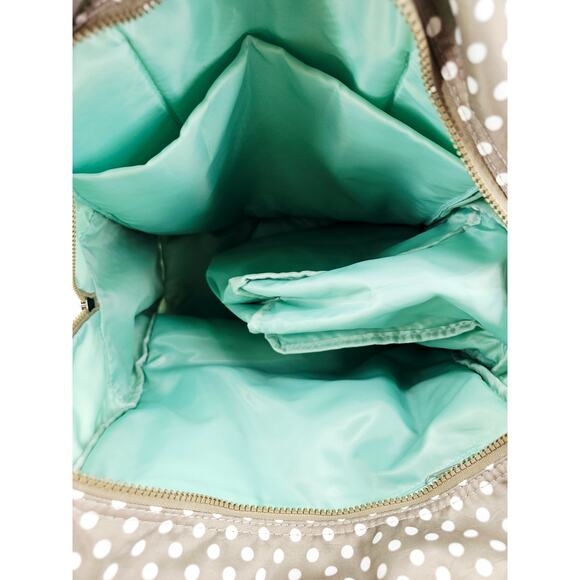 Sarah Wells Kelly Convertible Breast Pump Bag Backpack Gray Polka Dot - Picture 8 of 15